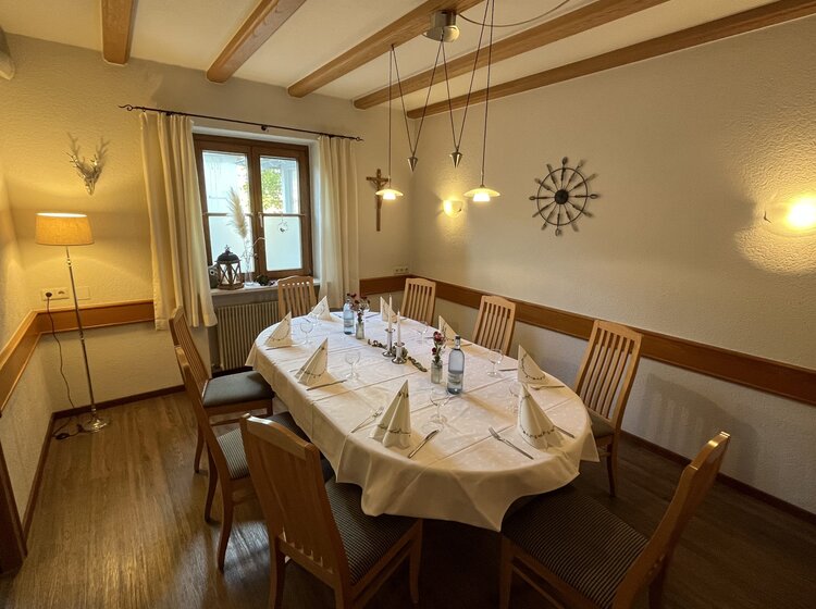 Tisch im Stüble Gasthaus Stern Bad Waldsee